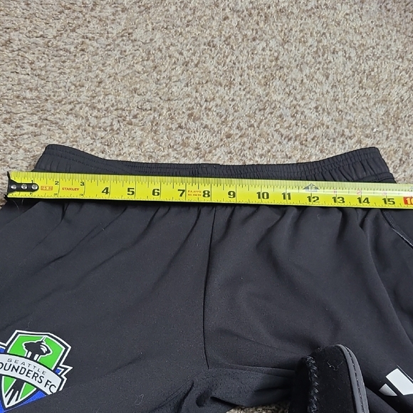 Adidas Black Sweatpants with Tapered Leg and Elastic Waistband - Picture 9 of 12